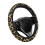 Leopard Print Steering Wheel Cover Winter Fluffy Elastic 6