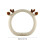 Steering Wheel Cover Fleece D-Shape Warm Teddy Bear Design 3