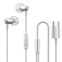 USB-C Headphones for Samsung S20-S23 A53/A54 Hi-Fi Bass
