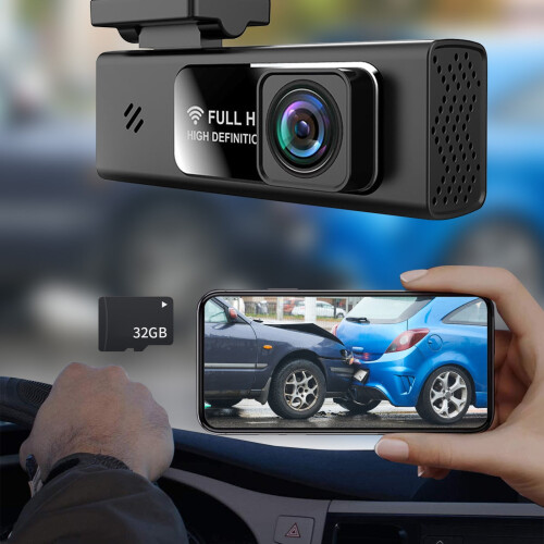 Dash Cam 2K Full HD with Voice Control G-Sensor Wi-Fi 2