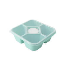 Green 5-Compartment Snack Container for Toddlers