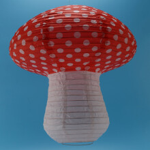 Pilz FöRmige Papier Laternen für Wald Dschungel Wunderland Thema Geburtstag Feier Dekor, HäNgt 3D Pilz Dekoration L.