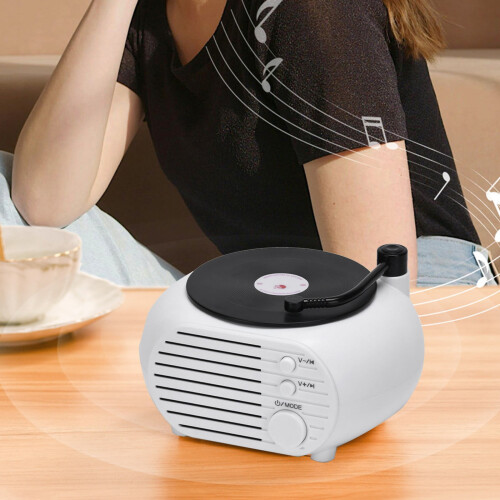 Bluetooth 5.3 Vinyl Record Player Speaker 5W