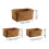 Wicker storage basket straw vegetable 3 pcs 2