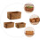 Wicker storage basket straw vegetable 3 pcs 3