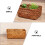 Wicker storage basket straw vegetable 3 pcs 6