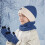 Women's Scarf Set Wool-Lined Hat Scarf Gloves 2