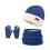 Women's Scarf Set Wool-Lined Hat Scarf Gloves 4