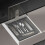 Silverware container with lid 5-compartment plastic 4