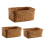 Wicker storage basket straw vegetable 3 pcs 5