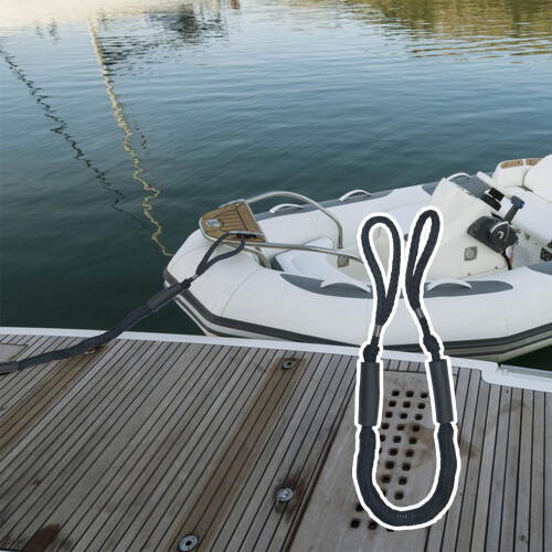 Heavy-Duty Elastic Bungee Dock Lines Marine Polyester 4FT 2
