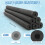 Jumbo Pool Noodle Black 55 x 3.5 Inch 6 Pack 2