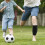 Football shin pad socks polyester fitted 2 pairs 4