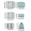 Compression Packing Cubes Set with Shoe Bag 6-Piece 4