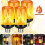 LED Flame Light Bulb Realistic Flicker 4 Modes 7