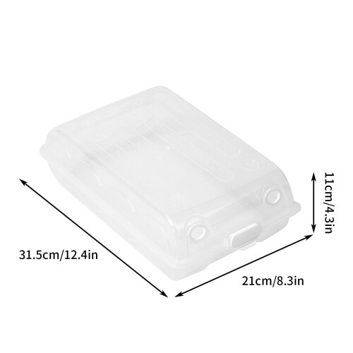 Stackable Clear Shoe Storage Box with Vent Holes 6-Pack 1