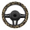 Leopard Print Steering Wheel Cover Winter Fluffy Elastic 8