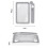 Lighted Magnifier for Close Work Reading 3.5X Folding Handheld LED Illuminated Rectangular Magnifier 10