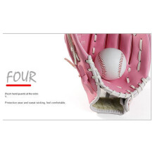 10,5-Calowe Rękawice Baseballowe, Rękawice do Gry w Polu, Profesjonalne Rękawice do Baseballu i Softballu, Poliuretanowe, Czarne