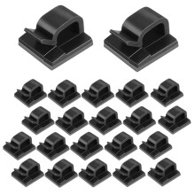 100 St Outdoor Light Clips för String Lights SjäLvhäFtande Kabelkrokar TråDkläMmor Krokar Sladd Organizer HåLlare Svart