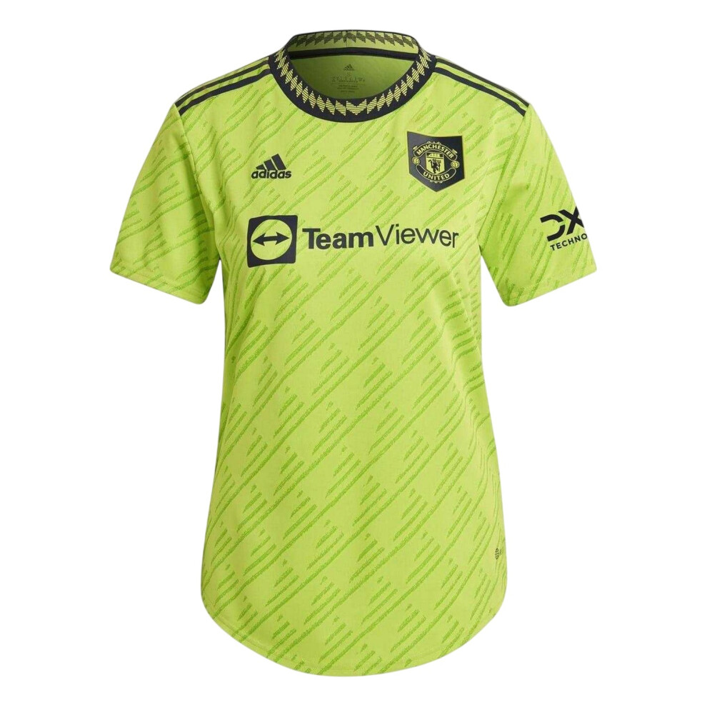 Adidas (L, Lime) Womens/Ladies Manchester United Fc Crew Neck Goalkeeper Jersey