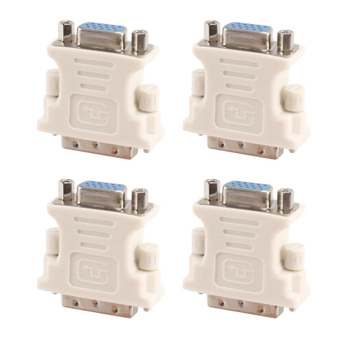 4X DVI Male Adapter (DVI - D 24 1) to Female VGA (15-Pin)