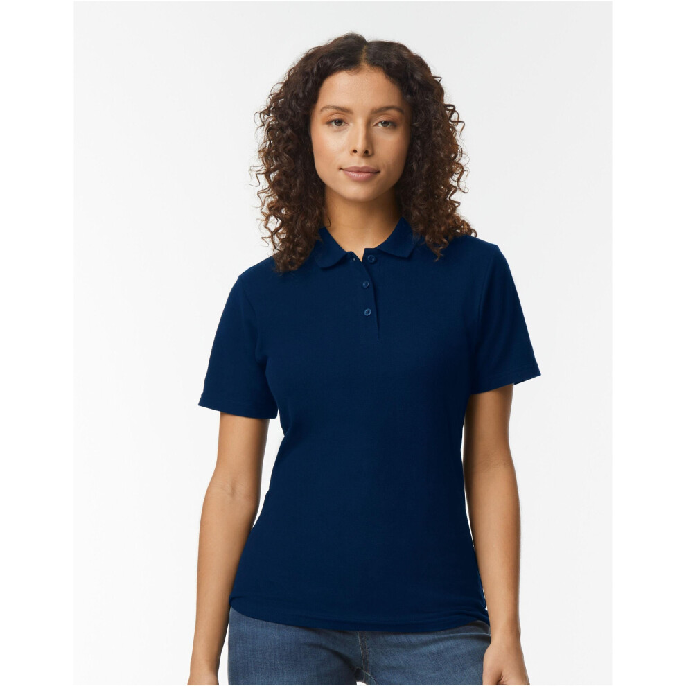 Gildan (Xl, Cherry Red) Softstyle Womens/Ladies Short Sleeve Double Pique Polo Shirt