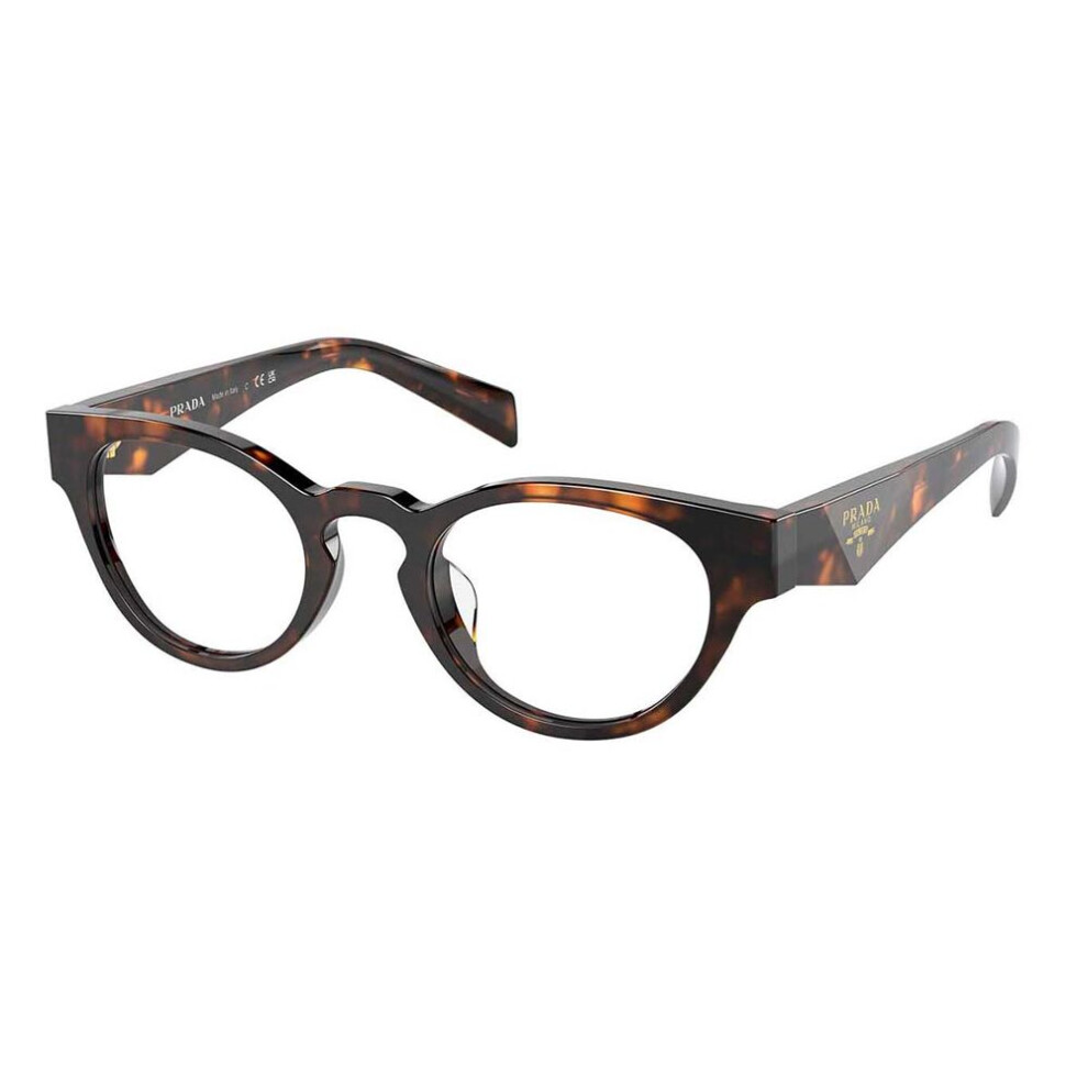 Prada Women's Pr A11vd 14L1o1 Woman Optical Frames Acetate Turtle Round Normal - Image 2