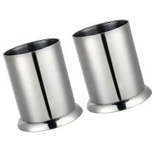 Stainless Steel Utensil Organizer with Drainage 2 Pcs