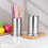 Stainless Steel Utensil Organizer with Drainage 2 Pcs 6
