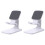 Desk Phone Stand Holder White Mini 2 Pieces 1