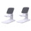 Desk Phone Stand Holder White Mini 2 Pieces 4