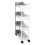 Slim Rolling Storage Cart Multi-Tier Narrow Adjustable 2