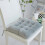 Velvet Seat Cushion Solid Color 40x40x7cm 1
