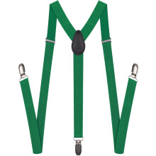 Men's and Women's Adjustable Leather Suspenders 1 Inch Wide