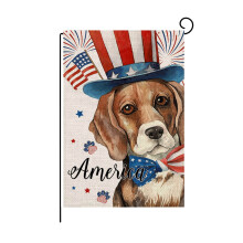 4th of July Garden Flag Burlap 1218 Inch Double-Sided