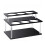 Acrylic Coffee Syrup Rack Black 2-Tier 6-Bottle Kitchen 8