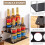 Acrylic Coffee Syrup Rack Black 2-Tier 6-Bottle Kitchen 4