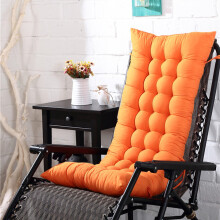 Outdoor High Back Chair Cushion Orange 15.7 x 43.3 in