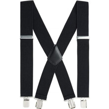 Men's Suspenders X-Style Adjustable 50mm Wide 4-Clip