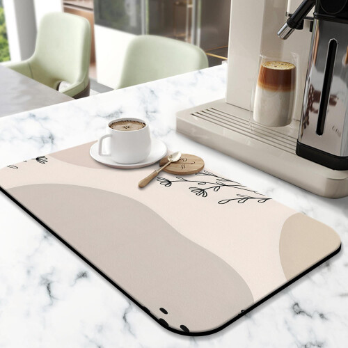 Boho coffee mat tropical leaves design 19.5x12 in 1