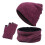 Women's Knit Hat Scarf and Gloves Set 2