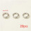 Jump Rings for Jewelry Making and Keychains 100 Pack 8
