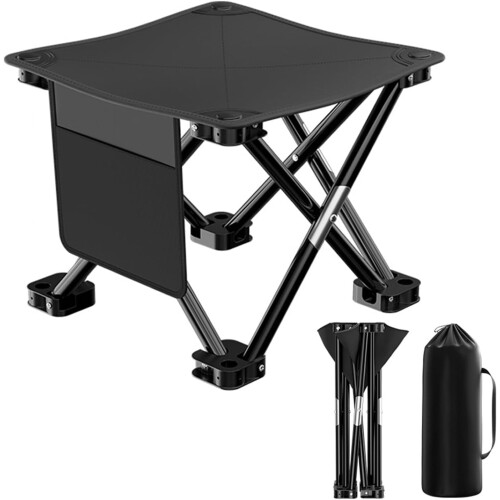 Portable Folding Camping Stool 13 inch 360 lbs