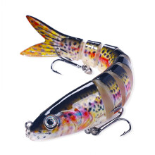 Swimbait Fishing Lure Hard Artificial Bait 13.4 cm 8-Joint