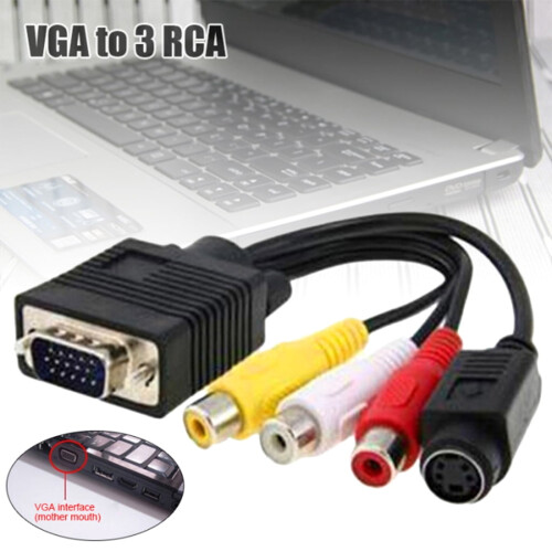VGA to S-Video AV Adapter for PC Laptop 2