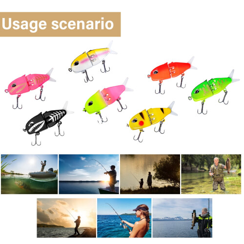 Fishing Swimbait Lure Saltwater 3D Multi-Segment 1