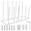 Metal Boot Rack Stand with Removable Shelves, 6-Pair 1