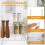 Metal Boot Rack Stand with Removable Shelves, 6-Pair 3