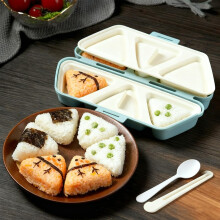 硅胶三角饭团模具 6合1 折叠不粘 一次制作6个